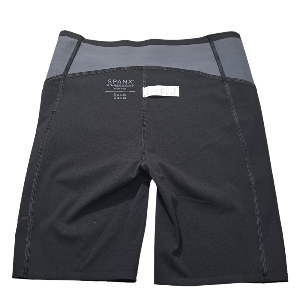 SPANX Women's Every Wear Bike Shorts With Small Pocket Very Black Size Medium - Picture 9 of 16
